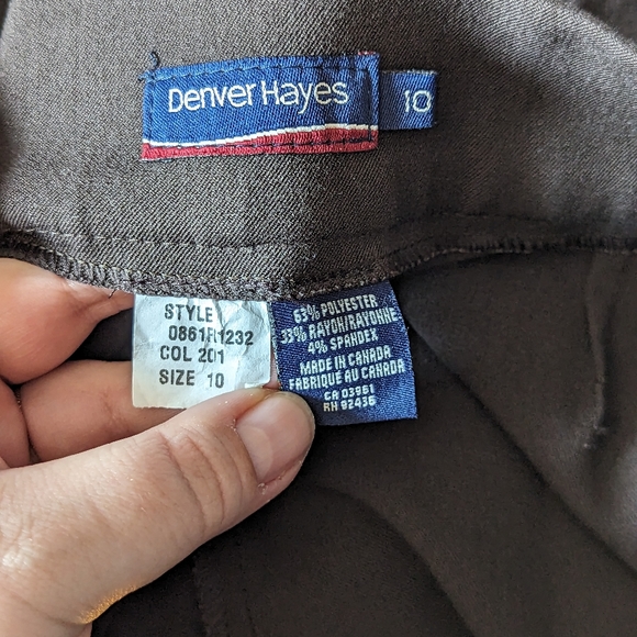 Women's Denver Hayes Brown Dress Pants Sz 10 - Picture 4 of 4